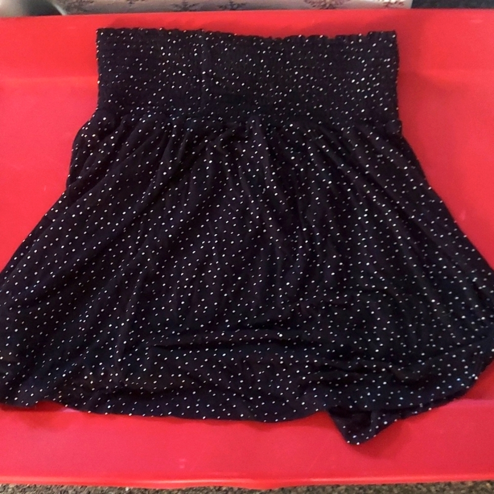 Smocked waist skirt